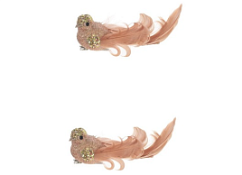 Подвеска полимер Птичка на клипсе 11,5*4,5см 764928